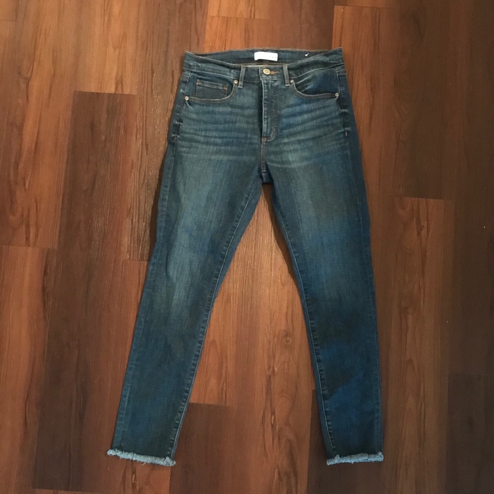LOFT Fresh Cut Frayed Skinny Jeans - Picture 2 of 5